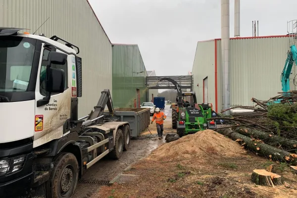 Chantier de terrassement et de génie civil
