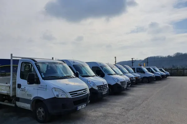 Flotte de véhicules d'intervention de l'entreprise